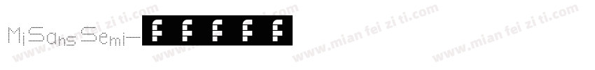 MiSans Semi字体转换